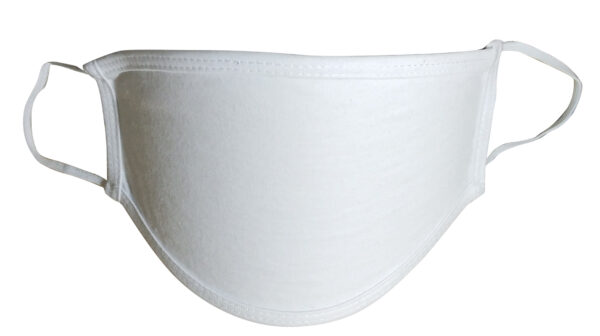 2-Ply Cotton Mask - White