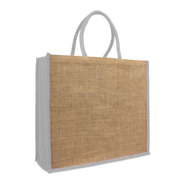 White Trim Jute Bags